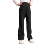 Genérico Pantalones de Uniforme para niñas, Pantalones Escolares para Adolescentes, Talla 6-15 años (Black, 11-12 Years)