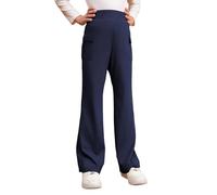 Genérico Pantalones de Uniforme para niñas, Pantalones Escolares para Adolescentes, Talla 6-15 años (Navy, 5-6 Years)