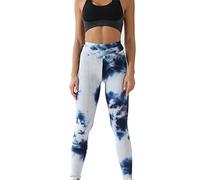 Genérico Pantalones de Yoga de Cintura Alta para Mujer, Mallas elásticas sexys para Levantar glúteos, Entrenamiento, Correr, Adelgazar, Medias de botín (F, S)