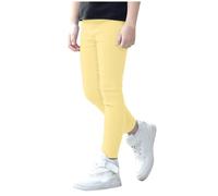 Genérico Pantalones Elásticos Cómodos para Niñas con Cintura Ajustable y Diseño Moderno Infantil