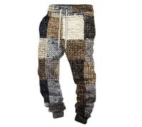 Genérico Pantalones Personalizados Personalice Sus con Logo para Hombres Tallas Grandes Pantalones de Jogging Informales Pantalón de Chándal Cristiano con DiseñO de Letras de La Cruz de JesúS