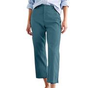 Genérico Pantalones Trekking Mujer, Pantalon Cintura Elastica Mujer, Pantalón Rectos Informales de Tiro con Acabado en Tobillo cómodos y elásticos para Joggers Pantalon