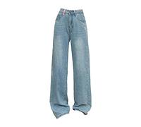 Genérico Pantalones Vaqueros De Cintura Alta para Mujer Ajuste Cómodo, Elástico, De Algodón Orgánico, Cintura Alta Pantalones De Mezclilla Legging Casuales De Uso Diario