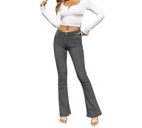 Genérico Pantalones Vaqueros de Mujer Tiro Medio con Corte de Bota y Ajuste Cómodo para Uso Casual Diario