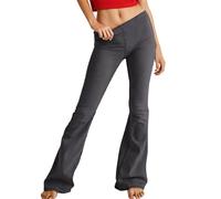 Genérico Pantalones Vaqueros Mujer - Vaquero Mujer Talla Grande Pantalones Vaqueros de Cintura Media con Corte de Bota para Mujer Pantalones Vaqueros elásticos Informales para mamá (Black XL)