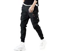 Genérico Pantalones Verano Hombre,Joggers De Moda para Hombre Pantalones Deportivos Pantalones De Carga De AlgodóN Casuales De Verano Pantalones De CháNdal para Hombre Pantalones Largos para Hombre