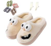 Genérico Pantuflas Con Boca, Pantuflas de Nube 3D de Dibujos Animados Con Suela Gruesa Antideslizante para Hombre Y Mujer para Verano e Invierno (37 1/9,C)