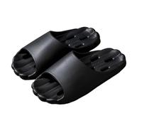 Genérico Pantuflas de baño acogedoras para Exteriores Sandalias Abiertas con Drenaje rápido Ideales para Parejas Calzado doméstico versátil y Ligero (Black, 41)