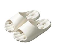 Genérico Pantuflas de baño acogedoras para Exteriores Sandalias Abiertas con Drenaje rápido Ideales para Parejas Calzado doméstico versátil y Ligero (White, 37)