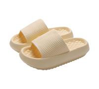 Generico Pantuflas de mujer para casa de verano, plataforma - Zapatillas de esponja antideslizante, amarillo, 40 EU