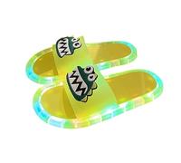 Genérico Pantuflas LED Mujer Verano Sandalias Planas Transpirables con Luces para Exteriores Pareja (Yellow, 45)