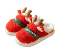 Genérico Pantuflas Maison Homme - Zapatillas De Noel Hombre Cartoon Pantuflas Casuales Zapatillas Todo Incluido Legere Zapatos Planos Chic Zapatos cálidos y cómodos, rojo, 36 EU