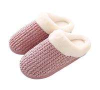 Genérico Pantuflas Mujer Invierno Cerradas,Pantuflas CóModas Para Mujer Para Uso DoméStico Zapatos Gruesos Con EláStica Calzado CáLido Para Interiores Para Hombres Y Mujeres