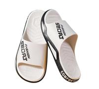 Genérico Pantuflas Transpirables y cómodas para Hombre Ideales para Uso Informal Dentro y Fuera del Playa baño y Verano (White, 37)