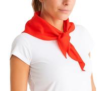 Genérico Pañuelo San Fermín Rojo Unisex para Fiestas, Triangular, 100% Poliéster, 100x50 cm, Ligero y Transpirable, Bandana Roja, Pañuelo Rojo, Pico, Pañuelo Peñas, Pañuelo Rojo