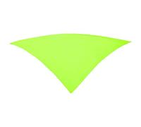 Genérico Pañuelo Verde Flúor Triangular, 57x57x80 cm, 100% Poliéster, Ideal Traje Regional, para Cabeza, Cuello o Pelo, Pañuelo Verde Fosforito Fiestas, Peñas, Carnaval (1)