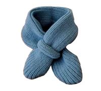 Genérico Pañuelos Rojo Negro Bufandas Tejidas Chal Niños Calentadores de Cuello Para Bebé Niños Niñas 04Y Senderismo Invierno, azul, Talla única