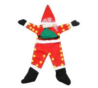 Generico Papá Noel trepador - Decoración colgante para fiestas - Ropa de Papá Noel para colgar en interior, exterior, fiesta, pared, patio, reunión, clase, puerta, ventana
