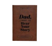 Genérico Papá Quiero Escuchar Tu Libro De Historias, Libro De Guía Para Padres Brown Story Journal, Cuaderno De Cuero Portátil Multiusos Para Tomar Notas, Diario Significativo Como Regalo Para Papá