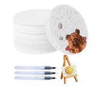 Genérico Papel de pintura mágico de hinchazón, esponja de lona mágica de dibujo 3D con cepillo de agua, papel de espuma papel bricolaje de burbujas de dibujo suministros de arte para niños