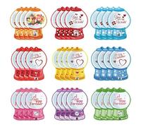 Generico Papel dispensador caramelos San ,36 piezas dispensador caramelos suministros festivos - Tarjetas porta dulces DIY para niños niñas parejas aula, oficina, reuniones familiares, veladas y