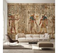 Genérico Papel Pintado Antiguo Egipcio, Papel Pintado pared Dormitorio Egipto Vintage, Decoracion pared Salon, Fotomurales Tejido no Tejido, 366 x 254 cm K-MZ&22