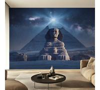 Genérico Papel Pintado Antiguo Egipto, Papel Pintado pared Dormitorio Cielo Estrellado Pirámides Egipcias, Decoracion pared Salon, Fotomurales Tejido no Tejido, 500 x 350 cm K-MZ&9