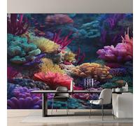 Genérico Papel Pintado Arrecife de Coral, Papel Pintado Pared Mundo Submarino de Decorativos del Hogar, para Salon Dormitorio Decoracion Pared, 396x280cm D&O101
