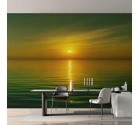 Genérico Papel Pintado Atardecer, Papel Pintado Pared Paisaje Marino de Decorativos del Hogar, para Salon Dormitorio Decoracion Pared, 500x350cm D&O101