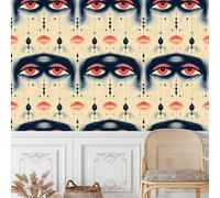 Genérico Papel Pintado Autoadhesivo Ojo 40cm x 1500cm, Papel Pintado Pared Vinilo Autoadhesivo, Extraíble, Patrón De Ojos Misteriosos para Pared, Armarios Baño, Muebles, Decoración