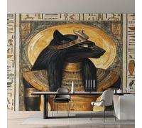 Genérico Papel Pintado Bastet, Papel Pintado pared Dormitorio Mitología Antiguo Egipto, Decoracion pared Salon, Fotomurales Tejido no Tejido, 500 x 350 cm K-MZ&17