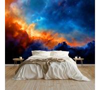 Genérico Papel Pintado Cielo estrellado cielo nocturno Fotomurales tejido no tejido 150 x 105 cm Fotomurales Decorativos Pared Papel de Pared Efecto 3D Decorativo Salon Papel Tapiz Cocina