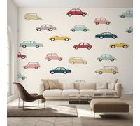 Genérico Papel Pintado Coche de Dibujos Animados, Papel Pintado pared Dormitorio Vehículos de Transporte Niños, Decoracion pared Salon, Fotomurales Tejido no Tejido, 400 x 280 cm K-MZ&18