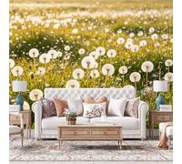 Genérico Papel Pintado Con Diseño De Flores De Diente De León Y Mar, Paisaje Natural, Mural De Pared No Tejido, Póster Fotográfico Para Decoración Del Hogar - Papel Pintado Grueso De Gran Tama