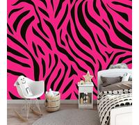Genérico Papel Pintado Estampado de cebra Fotomurales tejido no tejido Animales salvajes 200 x 140 cm Fotomurales Decorativos Pared Papel de Pared Efecto 3D Decorativo Salon Papel Tapiz Cocina