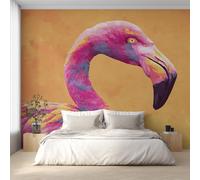 Genérico Papel Pintado Flamenco, Papel Pintado Pared Ave Tropical de Decorativos del Hogar, para Salon Dormitorio Decoracion Pared, 300x210cm D&O137