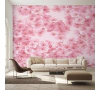 Genérico Papel Pintado Flor de Cerezo Rosa 400X280cm, Papel Pintado Pared Floral Japonesa Salon, Dormitorio, Oficina, Decorativos EL&D76