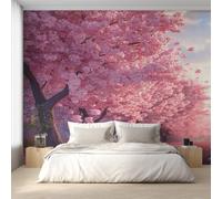 Genérico Papel Pintado Flores de Cerezo, Papel Pintado Pared Árbol Japonés de Decorativos del Hogar, para Salon Dormitorio Decoracion Pared, 500x350cm D&O103
