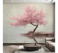 Genérico Papel Pintado Flores de Cerezo, Papel Pintado Pared Flor Rosa de Decorativos del Hogar, para Salon Dormitorio Decoracion Pared, 200x140cm D&O153