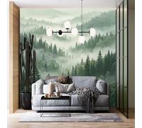 Genérico Papel Pintado Forest Bach Con Paisaje Natural, Papel Pintado No Tejido, Póster De Paisaje Natural De Bosque, Verde, Xxxl, Mural Fotográfico Panorámico 3D Personalizado Para Sala De Esta