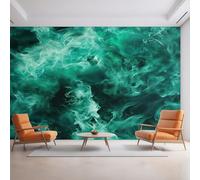 Genérico Papel Pintado Fumar Verde 310X250cm, Papel Pintado Pared Psicodélico Salon, Dormitorio, Oficina, Decorativos D32