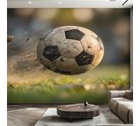 Genérico Papel Pintado Fútbol, Papel Pintado pared Dormitorio Deportes Fútbol Niños, Decoracion pared Salon, Fotomurales Tejido no Tejido, 366 x 254 cm K-MZ&16