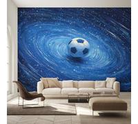 Genérico Papel Pintado Fútbol, Papel Pintado pared Dormitorio Fútbol Galáctico, Decoracion pared Salon, Fotomurales Tejido no Tejido, 366 x 254 cm K-MZ&15