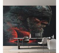 Genérico Papel Pintado Guerrero Vikingo, Papel Pintado pared Dormitorio Mitología Nórdica, Decoracion pared Salon, Fotomurales Tejido no Tejido, 200 x 140 cm K-MZ&20