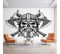 Genérico Papel Pintado Guerrero Vikingo, Papel Pintado Pared Mitología Nórdica de Decorativos del Hogar, para Salon Dormitorio Decoracion Pared, 352x250cm D&O37