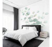 Genérico Papel Pintado Hoja Verde, Papel Pintado Pared Hojas de Eucalipto de Decorativos del Hogar, para Salon Dormitorio Decoracion Pared, 300x210cm D&O100