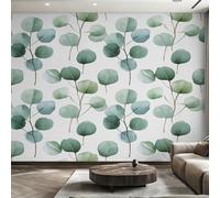 Genérico Papel Pintado Hojas de Eucalipto, Papel Pintado Pared Hoja Verde de Decorativos del Hogar, para Salon Dormitorio Decoracion Pared, 308x220cm D&O151