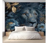Genérico Papel Pintado León, Papel Pintado Pared Animales Salvajes de Decorativos del Hogar, para Salon Dormitorio Decoracion Pared, 450x315cm D&O143