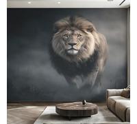 Genérico Papel Pintado León, Papel Pintado Pared Animales Salvajes de Decorativos del Hogar, para Salon Dormitorio Decoracion Pared, 352x250cm D&O158