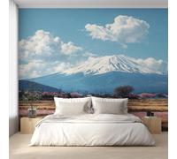Genérico Papel Pintado Montaña Fuji, Papel Pintado pared Dormitorio Monte Fuji Japonés, Decoracion pared Salon, Fotomurales Tejido no Tejido, 500 x 350 cm K-MZ&12